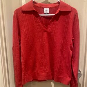 CAbi Women's V-Neck Red Sweater